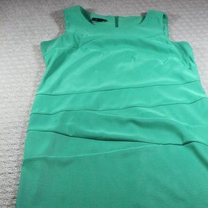 AB Studio Size 16 Green Midi Sheath Dress